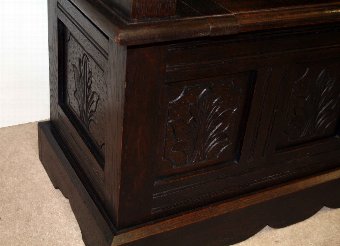 Antique Oak Monks Bench
