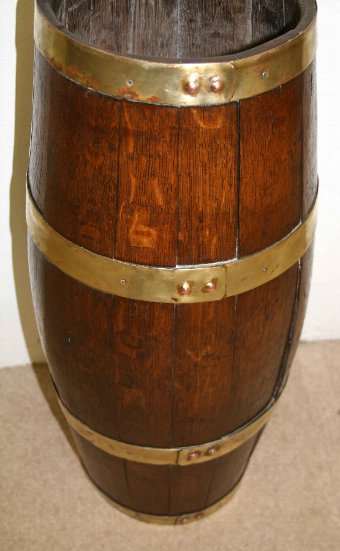 Antique Victorian Oak Stick Stand