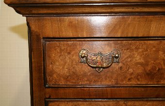 Antique George II Style Burr Walnut Chest on Stand
