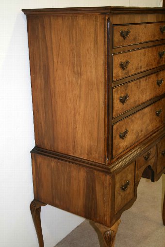 Antique George II Style Burr Walnut Chest on Stand