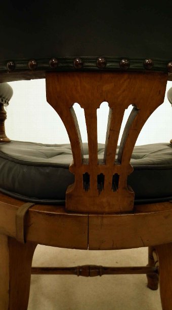 Antique Oak Captain's Chair/Desk Chair