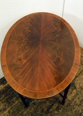 Antique Mahogany Inlaid Occasional Table