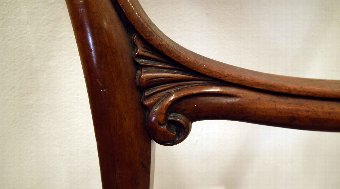 Antique Set of 12 Scottish Victorian Mahogany Dining Chairs