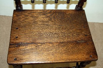 Antique Victorian Oak Metamorphic Chair/Library Steps