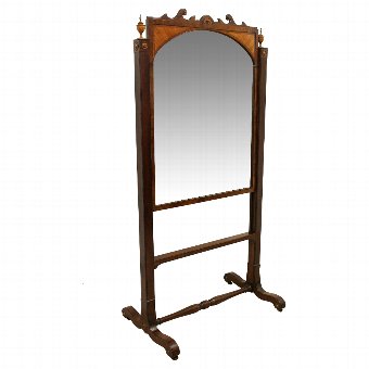 George IV Mahogany Cheval Mirror