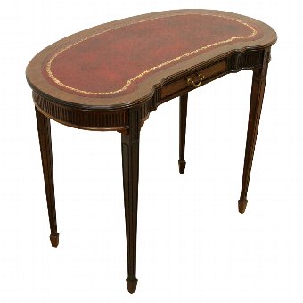 Mahogany Kidney Shaped Side Table
