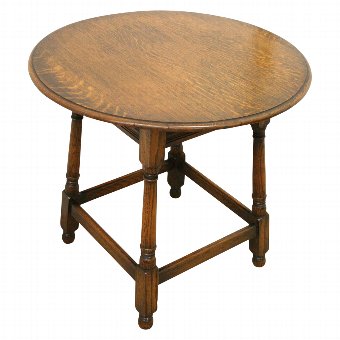 Edwardian Oak Occasional Table