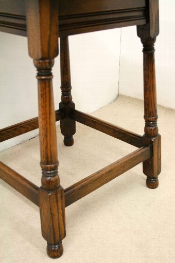 Antique Edwardian Oak Occasional Table