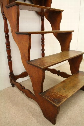 Antique Set of Pine Library Steps