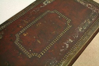 Antique George III Camphor and Leather Travelling Trunk