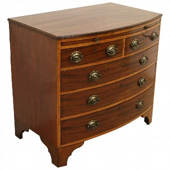 George III Bow Front Chest of Drawers