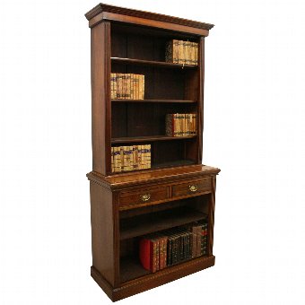 Late Victorian Open Bookcase