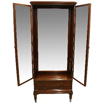 Edwardian Cheval Mirror/Dressing Cabinet
