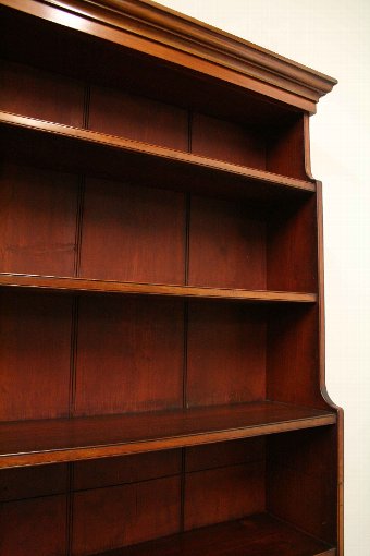 Antique Victorian Mahogany Waterfall Open Bookcase