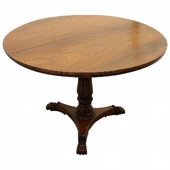 Anglo Indian Rosewood Circular Breakfast Table