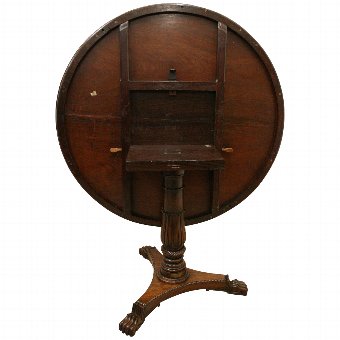 Antique Anglo Indian Rosewood Circular Breakfast Table