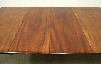 Antique Mid Victorian Mahogany Wind Out Dining Table