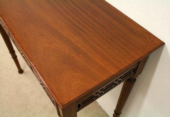 Antique Narrow Mahogany Hall Table/Side Table