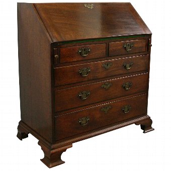 George III Mahogany Bureau
