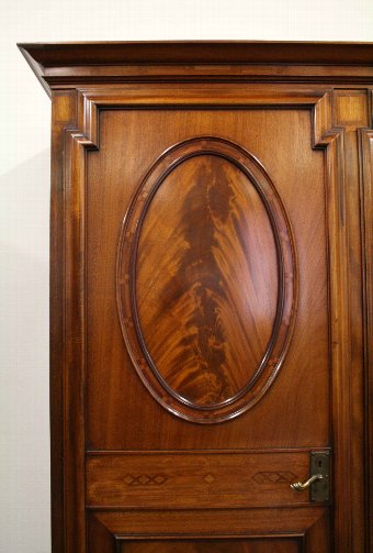 Antique Aesthetic Movement Mahogany Two-Door Wardrobe