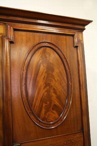 Antique Aesthetic Movement Mahogany Two-Door Wardrobe