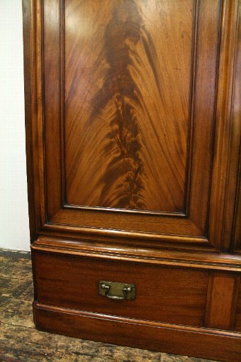 Antique Aesthetic Movement Mahogany Two-Door Wardrobe