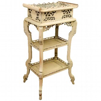 Chinese Painted Jardinière Stand