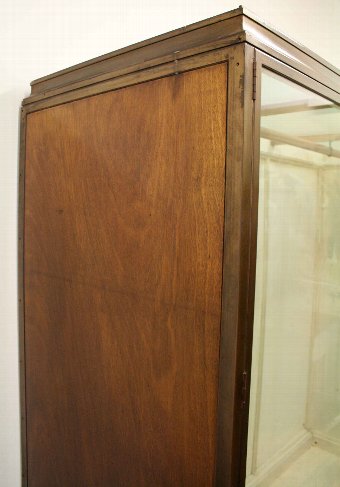 Antique Ex Jenners Bronze 3 Door Display Cabinet