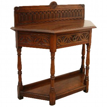 Jacobean Style Figured Walnut Hall Table