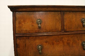 Antique George I Style Burr Walnut Chest of Drawers