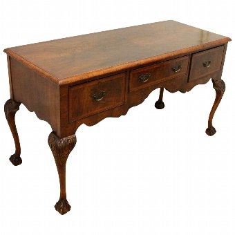 George II Style Figured Walnut Side Table/Lowboy