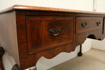 Antique George II Style Figured Walnut Side Table/Lowboy