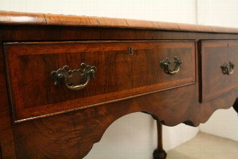 Antique George II Style Figured Walnut Side Table/Lowboy