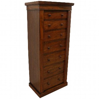 Victorian Style Mahogany Wellington Chest
