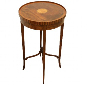 Edwardian Sheraton Style Circular Occasional Table