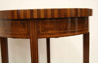 Antique Edwardian Sheraton Style Circular Occasional Table