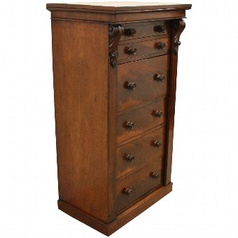 Mid Victorian Mahogany Wellington Chest