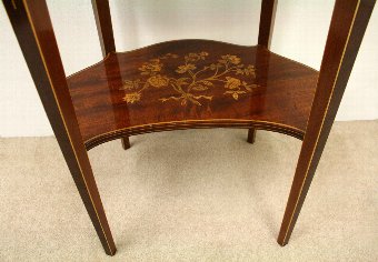 Antique Sheraton Style Kidney Shaped Occasional Table