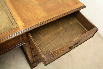 Antique George II Style Figured Walnut Partner’s Desk