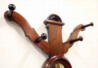 Antique  Mid Victorian Mahogany Hall Stand