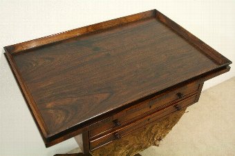Antique Early Victorian Rosewood Work Table
