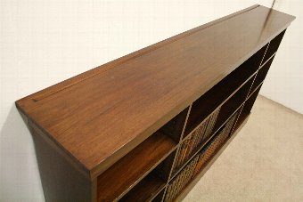 Antique Solid Mahogany Low Open Bookcase