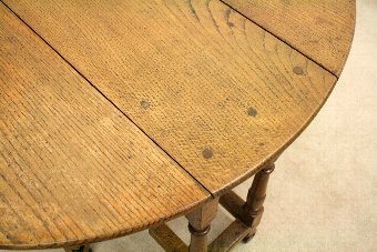 Antique Georgian Oak Gate Leg Table