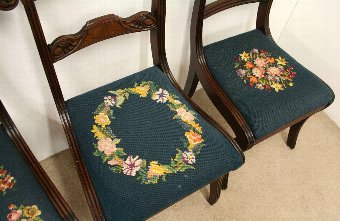 Antique Set of 4 Regency Mahogany Chairs