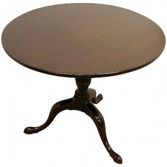 George III Mahogany Snap Top Occasional Table