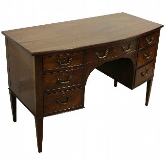 George II Style Mahogany Desk/Dressing Table
