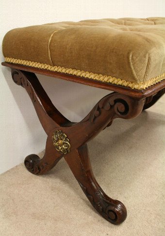 Antique Late George IV Mahogany Centre Stool