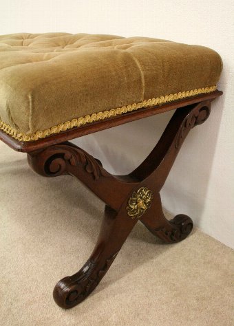 Antique Late George IV Mahogany Centre Stool