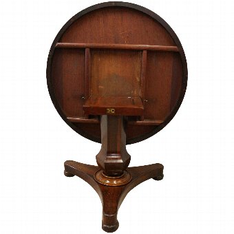 Antique Mid Victorian Rosewood Snap Top Breakfast Table