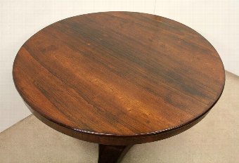 Antique Mid Victorian Rosewood Snap Top Breakfast Table